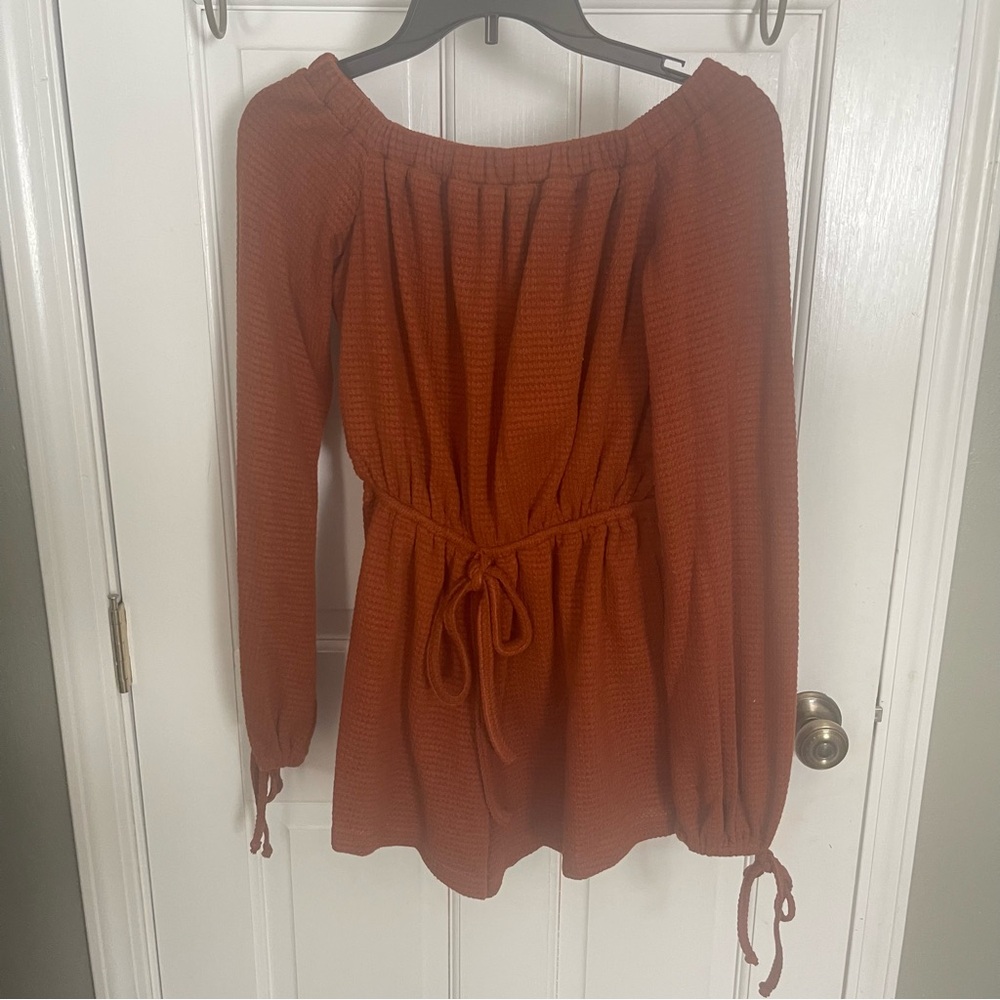Women's Rust Off-Shoulder Top